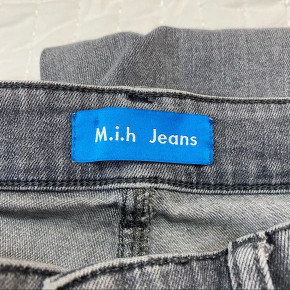 Mih Jeans High Rise Skinny Ankle Wayfarer Grey Bridge Jeans Sz 27 - Picture 7 of 14